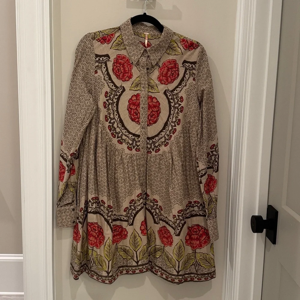 Free People Smell the Roses tunic dress - Picture 1 of 7